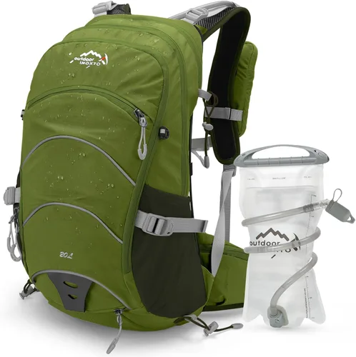 Miniatura 11 de IX INOXTO 20L Hydration Backpack, Waterproof Hiking Internal Frame Backpacks with 2L Hydration Water Bladder and Rain Cover