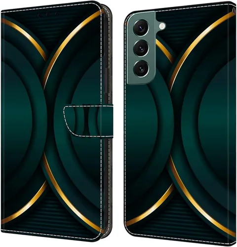 Miniatura 32 de Funda para Samsung Galaxy S22, cartera Flip Folio lindo 3D pintado de dibujos animados PU Funda de cuero PU para niñas mujeres ranuras para tarjetas