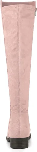 Miniatura 4 de Allegra K Botas altas hasta la rodilla con cremallera lateral para mujer