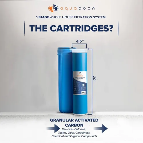 Miniatura 67 de Aquaboon 10x4.5 Carcasa para filtro de agua para toda la casa Filtro de agua certificado NSF para sistema de filtración con medidor y liberación