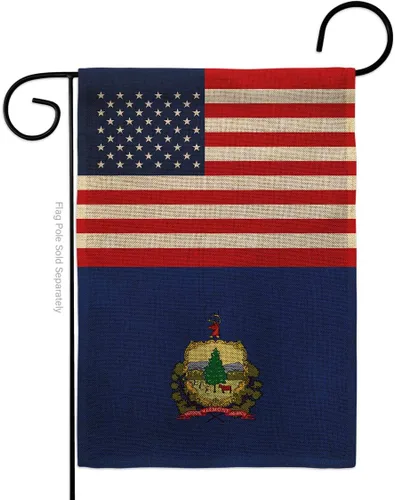 Miniatura 11 de US Vermont Garden Flag Americana States USA American Territories Republic Small Decorative Gift Yard House Banner Double-Sided Made In 13 X 18.5