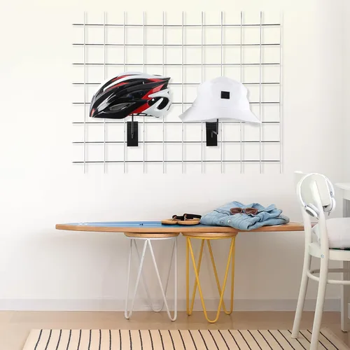 Miniatura 6 de Kigley Ganchos de metal para pared, estante de casco de sombrero de 3.2 pulgadas, organizador de estantes de exhibición al por menor, accesorios