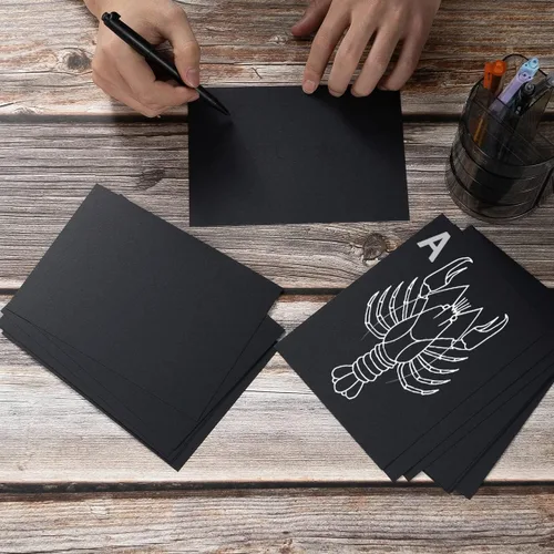 Miniatura 5 de Paquete de 100 hojas de cartulina gruesa en blanco de alta calidad para invitaciones, tarjetas de felicitación, postales, fotos, papel de 250GSM