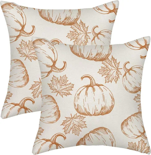 Miniatura 56 de AGAYNA Juego de 2 fundas de almohada decorativas con diseño de acuarela verde salvia para árbol de Navidad de 16 x 16 pulgadas, para sofá, invierno
