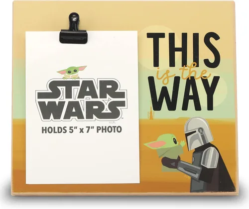 Miniatura 6 de Open Road Brands Disney Star Wars The Force Will Be With You - Marco de fotos de madera para fotos de 5 x 7 pulgadas, decoración divertida de Star