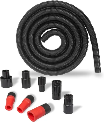 Miniatura 8 de Manguera para herramientas eléctricas de recolección de polvo, accesorios roscados de ajuste flexible de silicona - Kit de adaptador de manguera