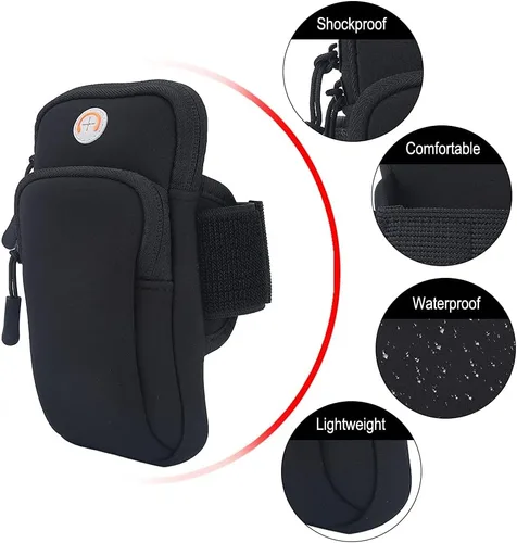 Miniatura 4 de Brazalete para teléfono celular, correr, correr, ejercicio, gimnasio, brazo, muñeca, brazalete, funda para teléfono, bolsa de brazo deportivo
