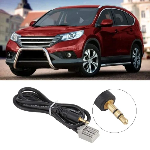 Miniatura 3 de KIMISS Cable de audio, adaptador AUX de cable de audio de 0.138 in para conector de entrada CRV 2006-2013