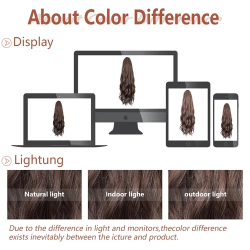 Miniatura 28 de Extensiones de cola de caballo de cabello rubio, extensiones de cola de caballo para mujer, pinza de extensiones de cabello rizado de 12 pulgadas