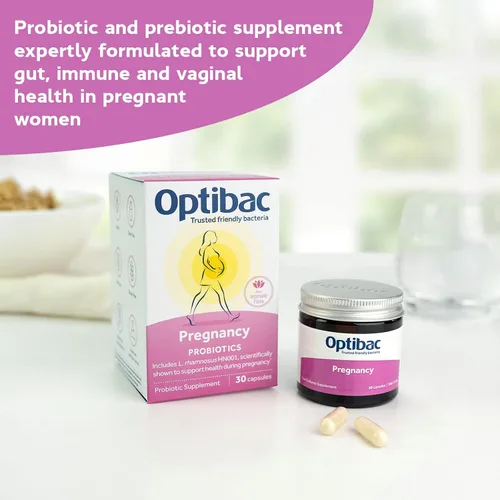Miniatura 2 de Optibac Probiotics Embarazo - Probiótico vegano para mujeres embarazadas y lactantes para apoyar la salud intestinal, inmune y vaginal, 12 mil