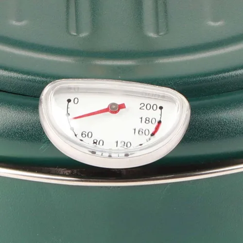 Miniatura 7 de Olla para freír, freidora verde profundo con termómetro, sartén de acero inoxidable para uso doméstico en la cocina.