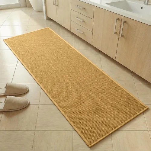 Miniatura 48 de YIHOUSE Juego de 2 tapetes de baño, color beige, ultrafino, absorbente, antideslizante, para baño, lavable, ducha, lavabo, lavandería