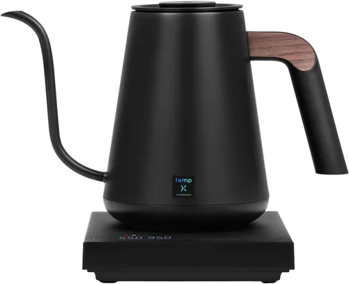 Miniatura 10 de TIMEMORE Fish Smart Hervidor Eléctrico de Café 600ML, Hervidor de Pico Curvo para Café y Té con Control de Temperatura Variable, Edición Hogar Negro
