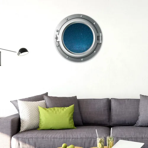 Miniatura 3 de Calcomanías 3D para ventana de avión de universo, calcomanía de pared para dormitorio de bebé, sala de estar, decoración de pared con temática