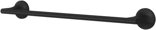 Pfister Pfirst - Toallero moderno para baño, 18 pulgadas, montado en la pared, atornillado, acabado negro mate, BTBPFM1B