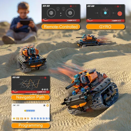 Miniatura 4 de Juguetes de Construcción STEM para Niños de 6 a 14 años, Kit de Construcción de Robot STEM 5en1 para Niños, Conjunto de Bloques de Construcción