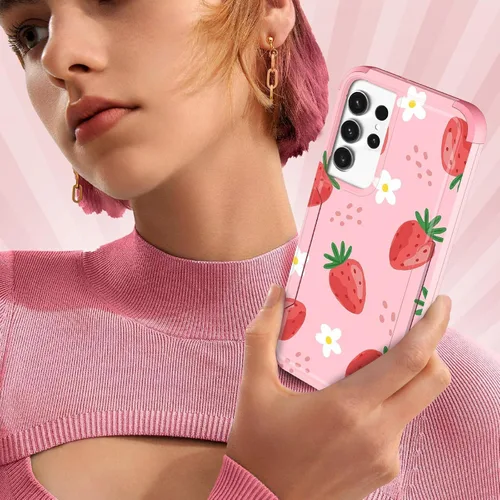 Miniatura 107 de Funda para Samsung Galaxy S22 - Funda de Teléfono para Mujeres Chicas Lindas Cubierta Diseño Único Estético Genial para Adolescentes Kawaii Fresa