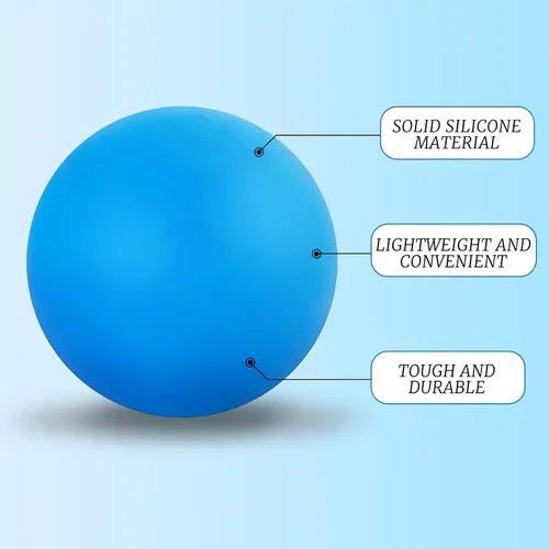 Miniatura 6 de ZUFECY Pelota de yoga para liberación, bola de terapia de silicona de 2.5 pulgadas, masaje de tejido profundo para dolor de pies, hombros y espalda