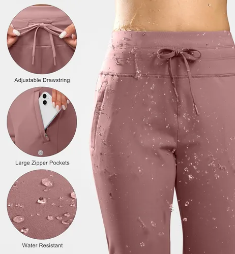 Miniatura 37 de G Gradual Pantalones deportivos con forro polar para mujer, de cintura alta, resistentes al agua, térmicos, para invierno, correr, senderismo