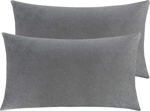 Miniatura 84 de NTBAY - Fundas de almohada de terciopelo con cierre para niños pequeños, 2 unidades, acogedoras, de lujo, de franela y felpa, para viajes, 33 x 46