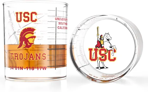 Miniatura 24 de Greenline Goods – Vasos de Whiskey de la Universidad Estatal de Michigan Spartans (Set de 2), 10 oz – Logo de Color Completo + Mapa del Campus
