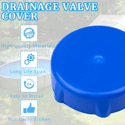 Miniatura 5 de P01006 Reemplazo de la tapa de válvula de drenaje compatible con herramientas seleccionadas de piscina de tierra Bestway, accesorios incluye junta