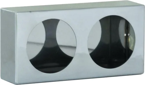 Miniatura 6 de Jalón LB6123 de luz redonda dual de Buyers Products, acero con recubrimiento en polvo negro, diseñado para luces DOT redondas de 4 pulgadas, mide 3