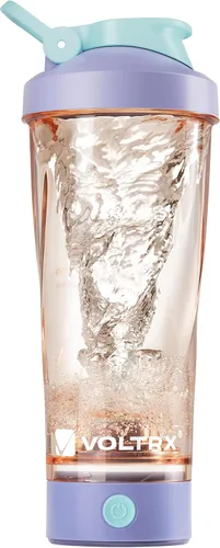 Miniatura 12 de VOLTRX Botella mezcladora eléctrica de proteínas de alta calidad, hecha con Tritan, sin BPA, vaso mezclador portátil Vortex de 24 onzas/vasos Verde