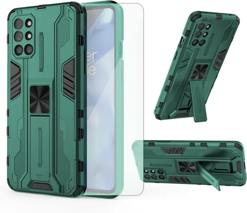 Miniatura 12 de Asuwish Funda para teléfono OnePlus 8T OnePlus8T Plus 9R 5G con protector de pantalla de vidrio templado y Slim Stand Cell One Plus8T5G On + 1 Plus