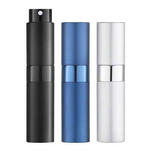 Miniatura 16 de LISAPACK Botella atomizadora de perfume de 0.3 fl oz para viajes (3 piezas) dispensador de colonia vacío, rociador portátil (rojo, rosa, morado)
