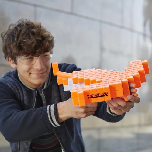 Miniatura 5 de Ballesta de dardos Nerf Minecraft Pillager, incluye 3 dardos Elite, acción real de ballesta, juguetes para niños y niñas de 8 años en adelante