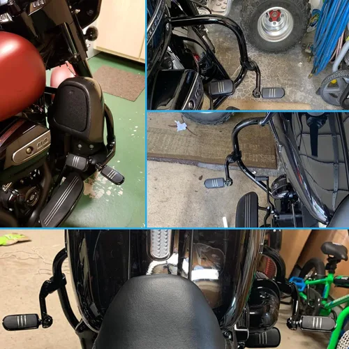 Miniatura 6 de Juego de 2 clavijas delanteras universales compatibles con motocicleta Touring Dyna Peg Mount