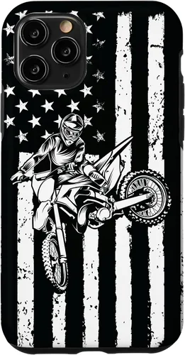 Miniatura 29 de Funda de motocross con bandera de Estados Unidos para iPhone 17