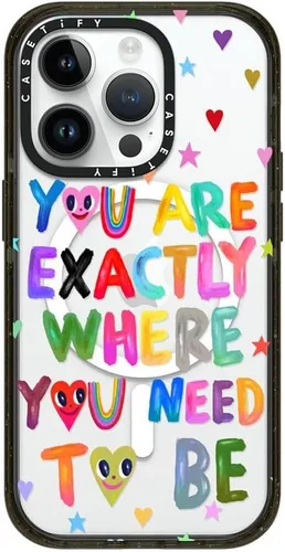 Miniatura 70 de CASETiFY Impact - Funda para iPhone 13 [protección contra caídas de 6.6 pies/compatible con Magsafe] Black Kingsnake, color negro transparente
