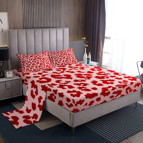 Miniatura 34 de Feelyou Husky - Juego de sábanas con diseño de flor de cerezo rosa, ropa de cama para perro, 1 sábana encimera y 1 sábana bajera ajustable con 1