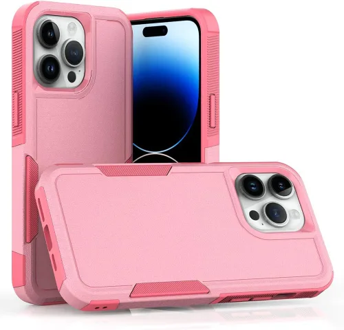 Miniatura 7 de Funda WOGROO para iPhone 8 Plus, iPhone 7 Plus de 5.5 pulgadas, funda protectora para teléfono a prueba de golpes, fuerte y duradera, color negro