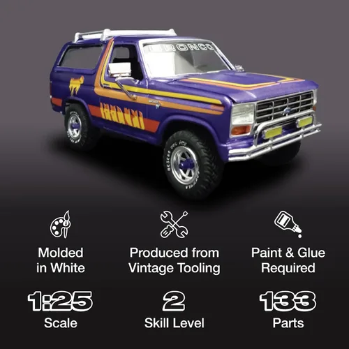 Miniatura 3 de MPC 1980 Ford Bronco 1:25 Kit de modelo a escala 1:25