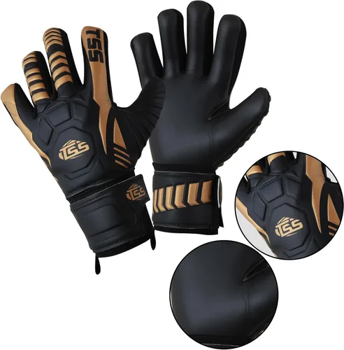 Miniatura 5 de Guantes de portero de fútbol para adultos y jóvenes, guantes de fútbol de alto rendimiento con protección Pro-Teck para la columna vertebral