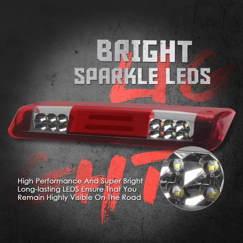 Miniatura 2 de Guoord Montaje alto de tercera luz de freno, compatible con Ford F150 2004-08, Ford Explorer Sport Trac 07-10, Lincoln Mark LT 2006-08, luz LED