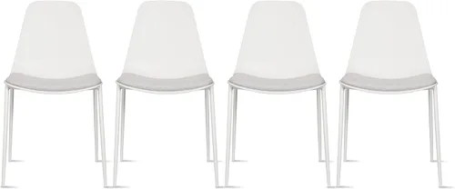 Miniatura 17 de 2xhome Bonita silla de escritorio minimalista Sin brazos, ruedas rodantes, espacio pequeño, diseño delgado Niños, adolescentes, sala de estar