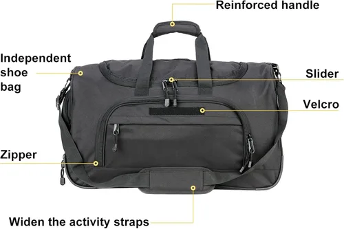Miniatura 4 de Bolso deportivo táctico militar de lona pequeño para hombre, para viajes, gimnasio, deportes, aire libre