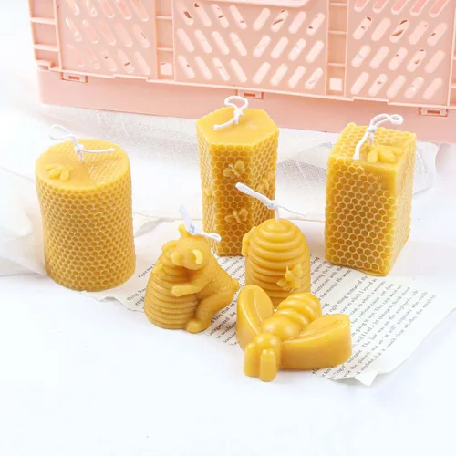 Miniatura 3 de Grainrain Moldes de vela de abeja 3D molde de jabón de silicona de panal molde de cera molde de fabricación de velas (SXY045)