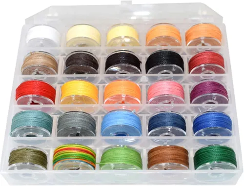 Miniatura 8 de Craftdady Cuerdas de poliéster encerado de 273 yardas de 0.022 in, colores mezclados para pulseras trenzadas de macramé, fabricación de joyas