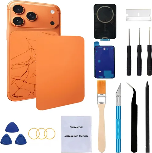 Miniatura 32 de Reemplazo de cristal trasero OEM para iPhone Xs de 5.8 pulgadas con kit de herramientas de reparación y adhesivo preinstalado (Oro)