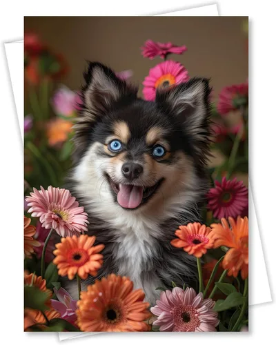 Miniatura 11 de Boston Terrier - Tarjeta de felicitación para todas las ocasiones de la colección Unique Dog Party Delights, grande, 5 x 7 pulgadas