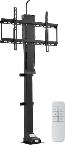 CO-Z Elevador de TV motorizado para televisores de 32 a 70 pulgadas de hasta 600 x 400 VESA, soporte de TV de altura ajustable y soporte de pared