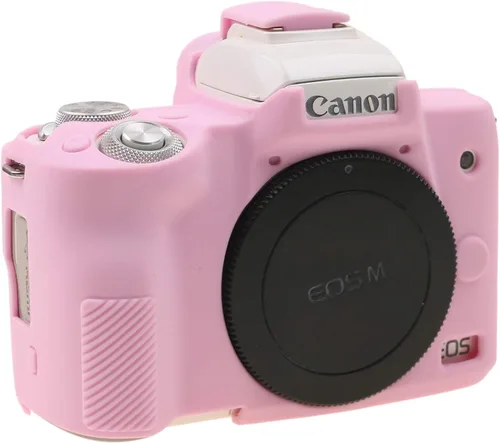 Miniatura 2 de TUYUNG - Funda de silicona para cámara digital Canon EOS M50, color rosa