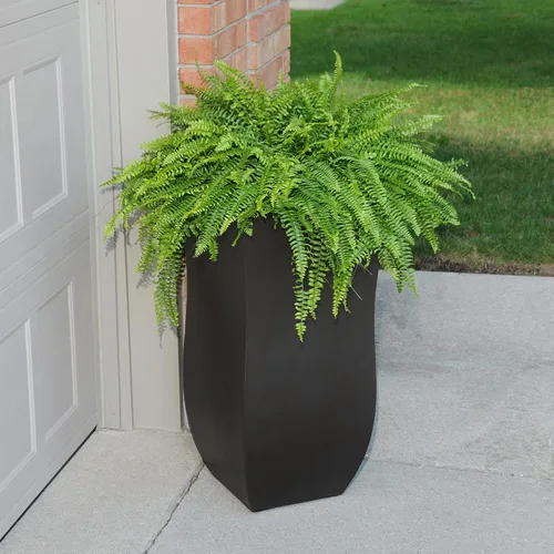 Miniatura 9 de Mayne Valencia - Maceta de 30 pulgadas de alto, resistente a la intemperie, para flores, diseño duradero para interiores y exteriores, para patio