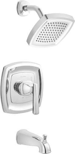 Miniatura 18 de American Standard TU018507.295 Edgemere Kit de molduras con cabezal de ducha y cartucho que ahorra agua, níquel cepillado