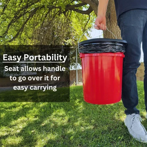 Miniatura 4 de Emergency Zone - Asiento de inodoro estilo cubo de miel para cubo de 5 galones Inodoro portátil para camping, senderismo, canotaje o emergencias